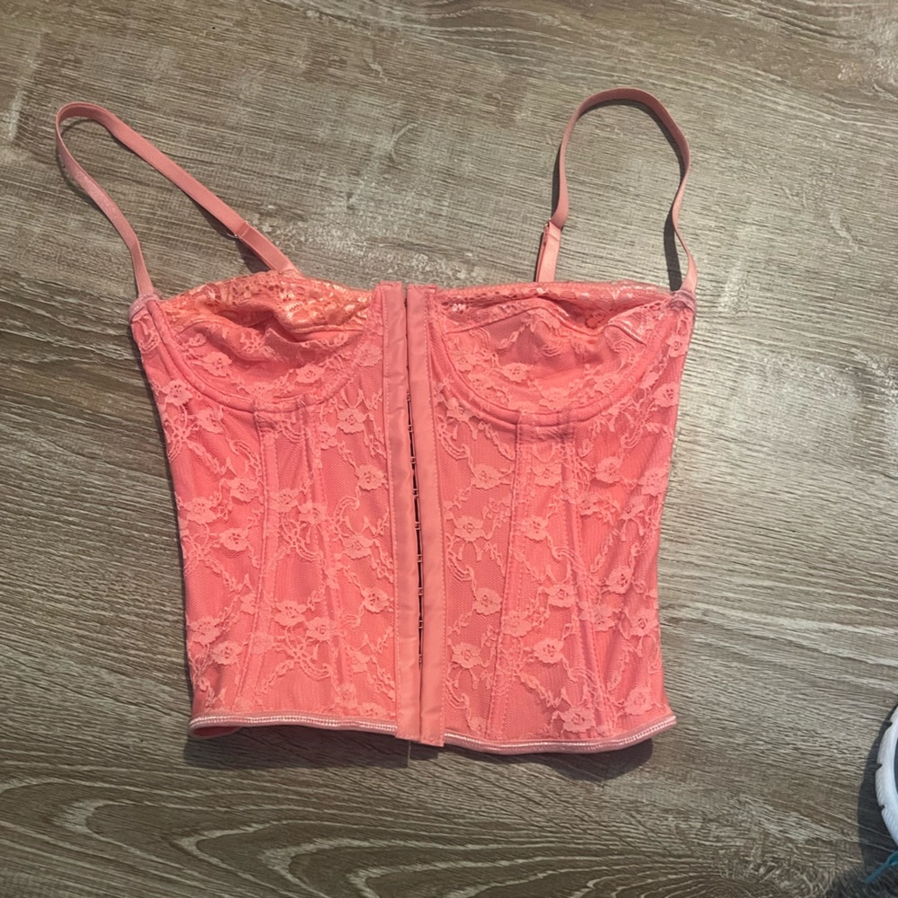 Shein pink corset top💗